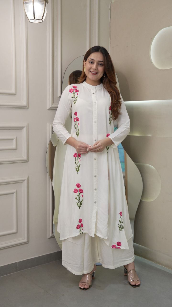 Maverick Fusion Long Flair Kurti Set